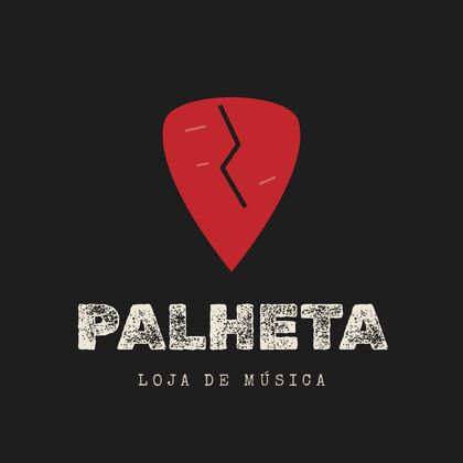 Logótipo de Palheta, Loja de música