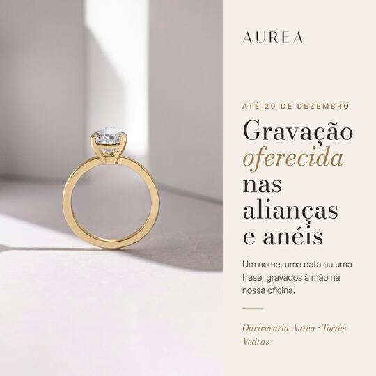 Publicação de Facebook: Ourivesaria Aurea, Campanha de Natal